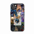 Eternal Radha Krishna Love Glass Phone Case for iPhone 15