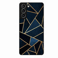 Midnight Gold Geometric Premium Glass Phone Case for Samsung Galaxy S21