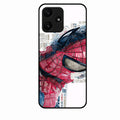 Red Blue Web Hero Glass Phone Cover for Redmi 12 5G