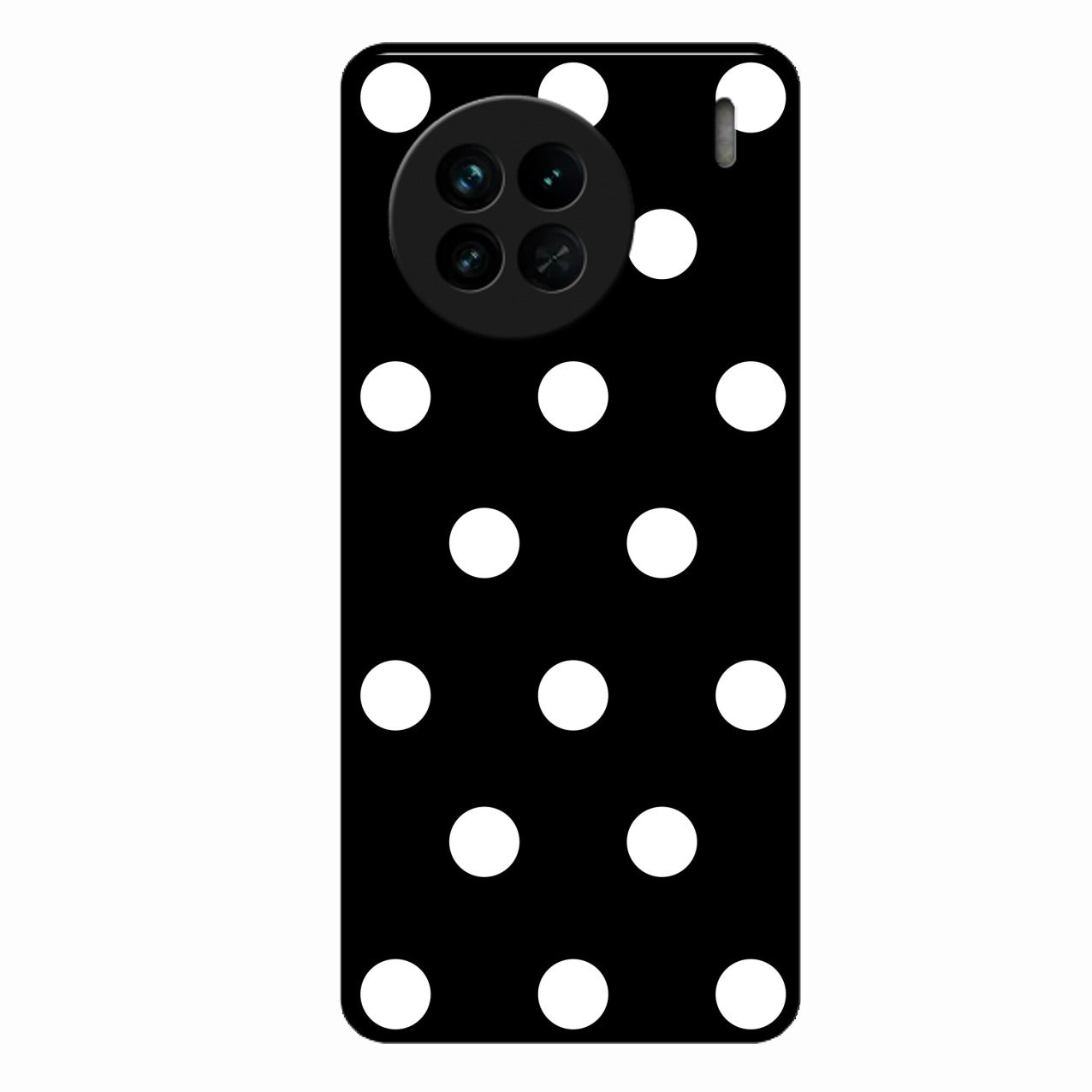 Classic Polka Dot Glass Phone Case for Vivo X90 5G