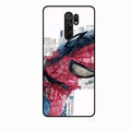 Red Blue Web Hero Glass Phone Cover for Redmi 9 Prime