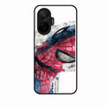 Red Blue Web Hero Glass Phone Cover for Poco F7 5G