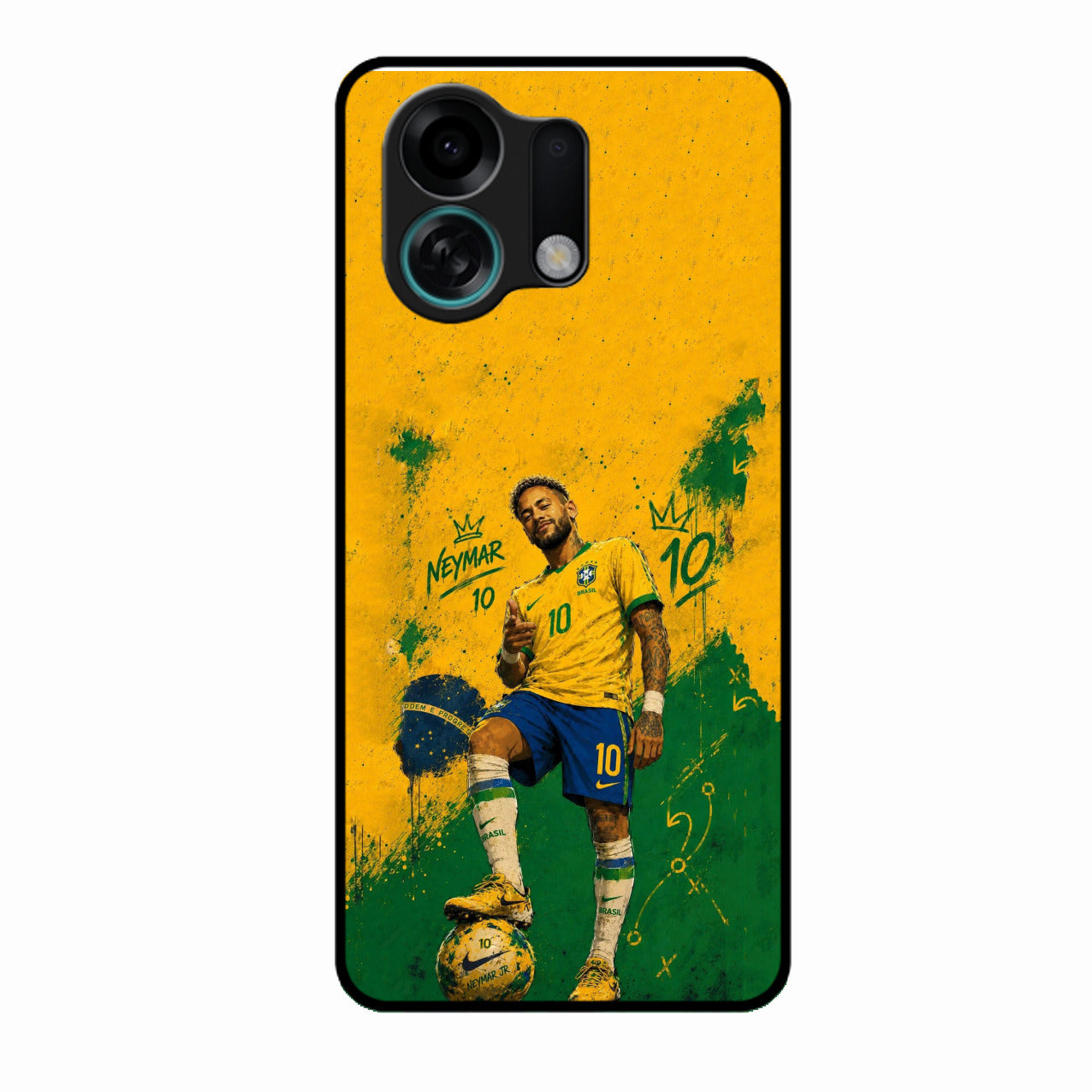 Golden Striker Glass Phone Case for Oppo K13 Turbo 5G