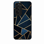 Midnight Gold Geometric Premium Glass Phone Case for Oppo Reno 12 Pro 5G