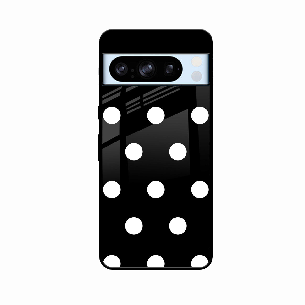 Classic Polka Dot Glass Phone Case for Google Pixel 8 Pro 5G