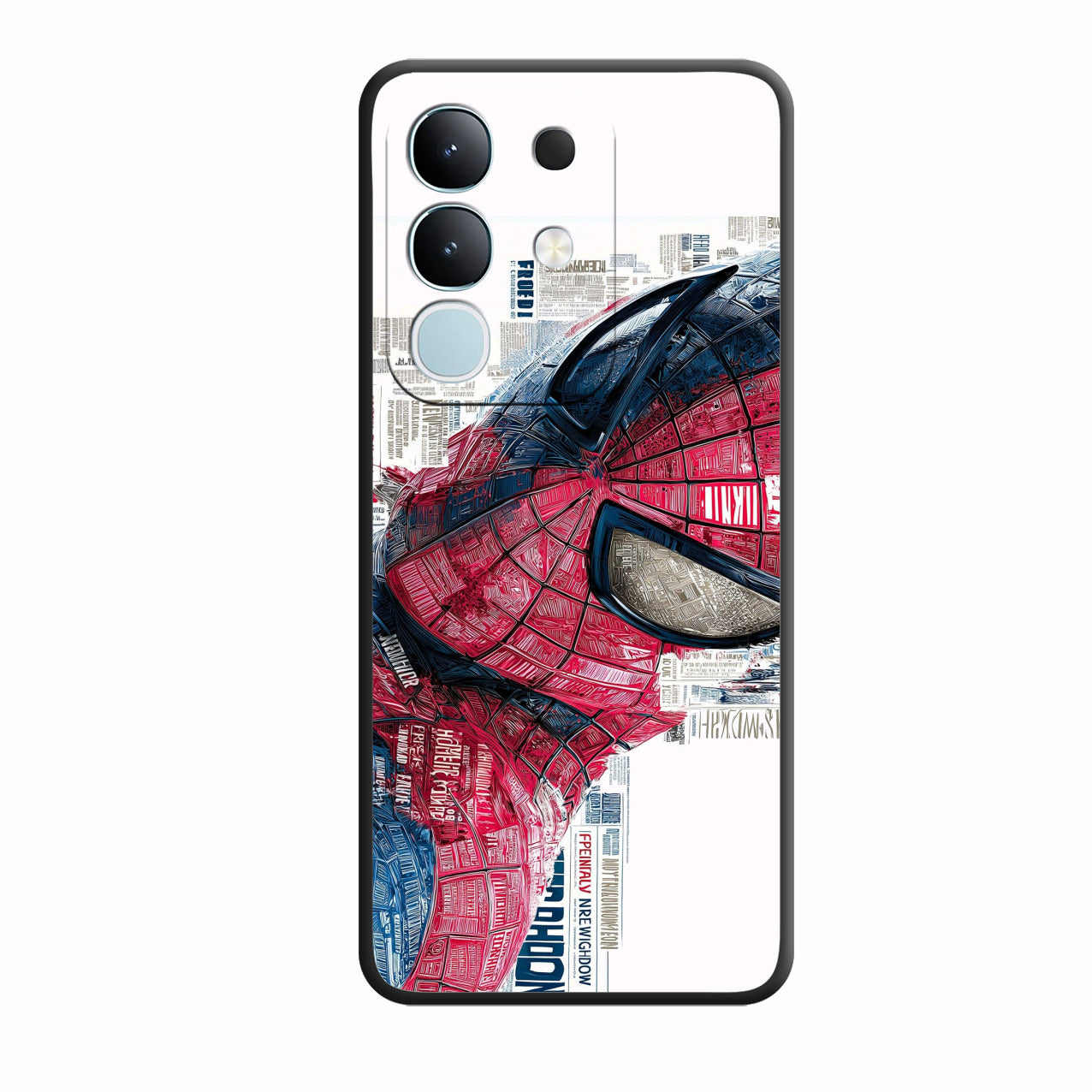 Red Blue Web Hero Glass Phone Cover for Vivo Y31 Pro 5G