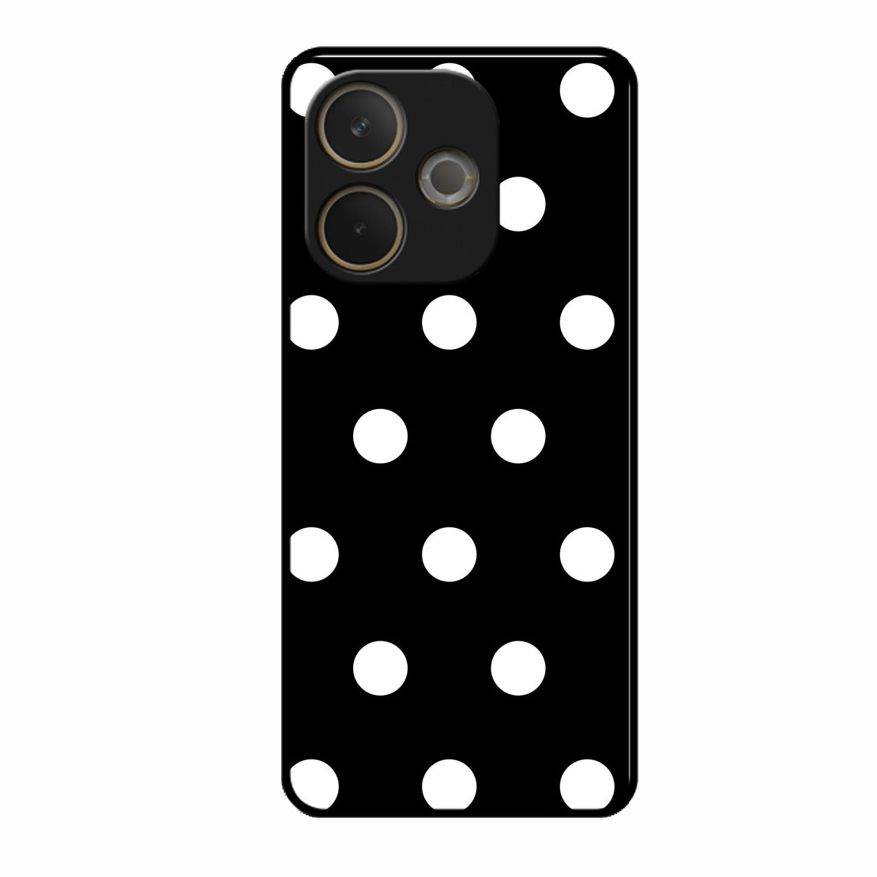 Classic Polka Dot Glass Phone Case for Oppo A5 Pro 5G
