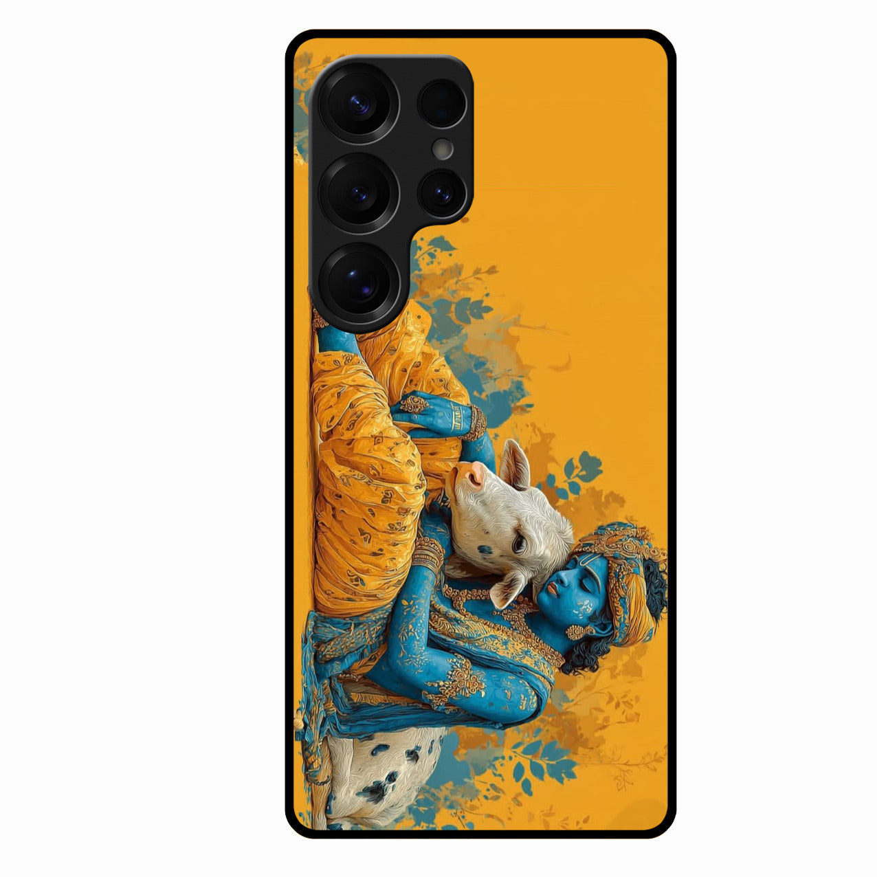 Divine Krishna Gopal Premium Glass Phone Case for Samsung Galaxy S25 Ultra 5G