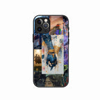 Eternal Radha Krishna Love Glass Phone Case for iPhone 15 Pro Max