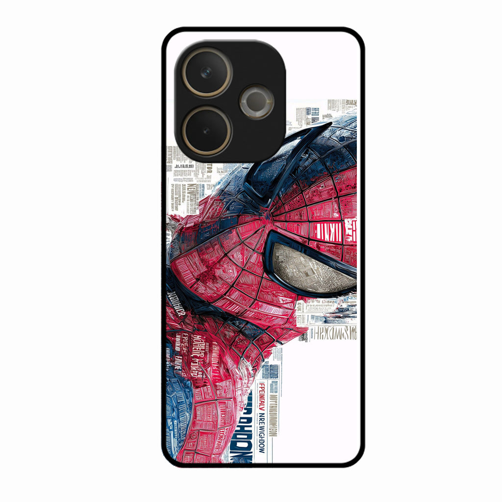 Red Blue Web Hero Glass Phone Cover for Oppo A5 Pro 5G