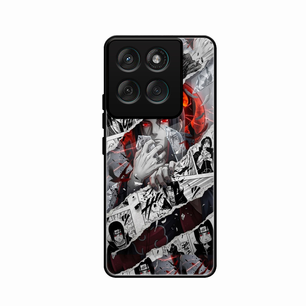 Itachi Uchiha Manga Collage Glass Phone Case for Motorola G57 Power 5G