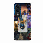 Eternal Radha Krishna Love Glass Phone Case for Redmi Note 12 4G