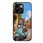 Cartoon Scooter Adventure Premium Glass Phone Case for Oppo Reno 15 Pro 5G