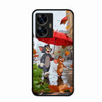 Rainy Day Cartoon Glass Phone Case for Realme C55