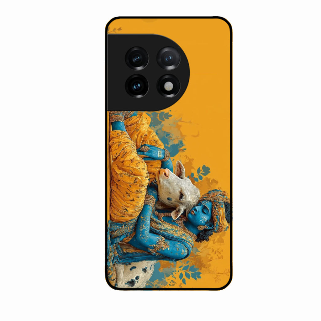 Divine Krishna Gopal Premium Glass Phone Case for Oneplus 11R 5G