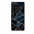 Midnight Gold Geometric Premium Glass Phone Case for Oneplus 12R 5G