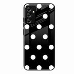 Classic Polka Dot Glass Phone Case for Samsung Galaxy A34 5G