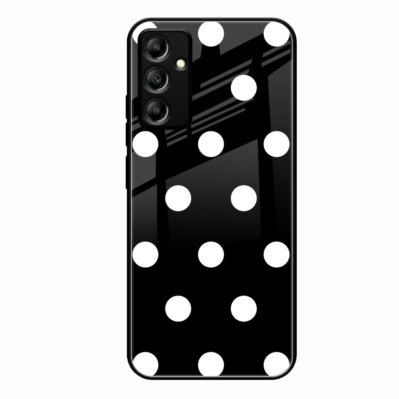 Classic Polka Dot Glass Phone Case for Samsung Galaxy A34 5G
