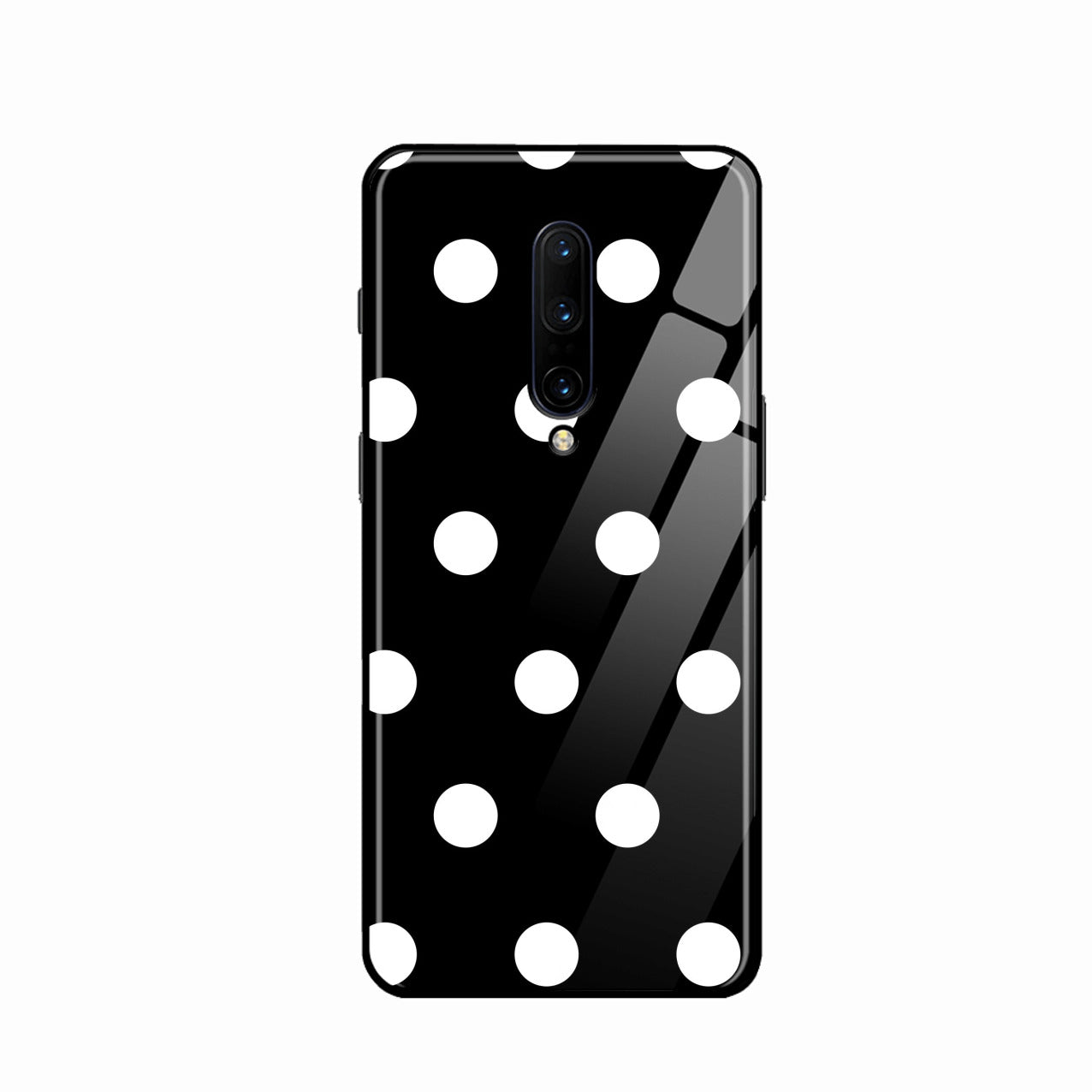 Classic Polka Dot Glass Phone Case for Oneplus 8