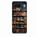 Colorful Bookshelf Art Glass Case Cover for Oneplus Nord 4 5G