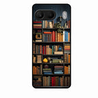 Colorful Bookshelf Art Glass Case Cover for Oneplus Nord 4 5G