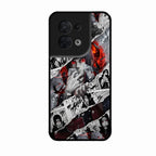 Itachi Uchiha Manga Collage Glass Phone Case for Oppo Reno 8 5G