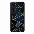 Midnight Gold Geometric Premium Glass Phone Case for Oppo F25 Pro 5G
