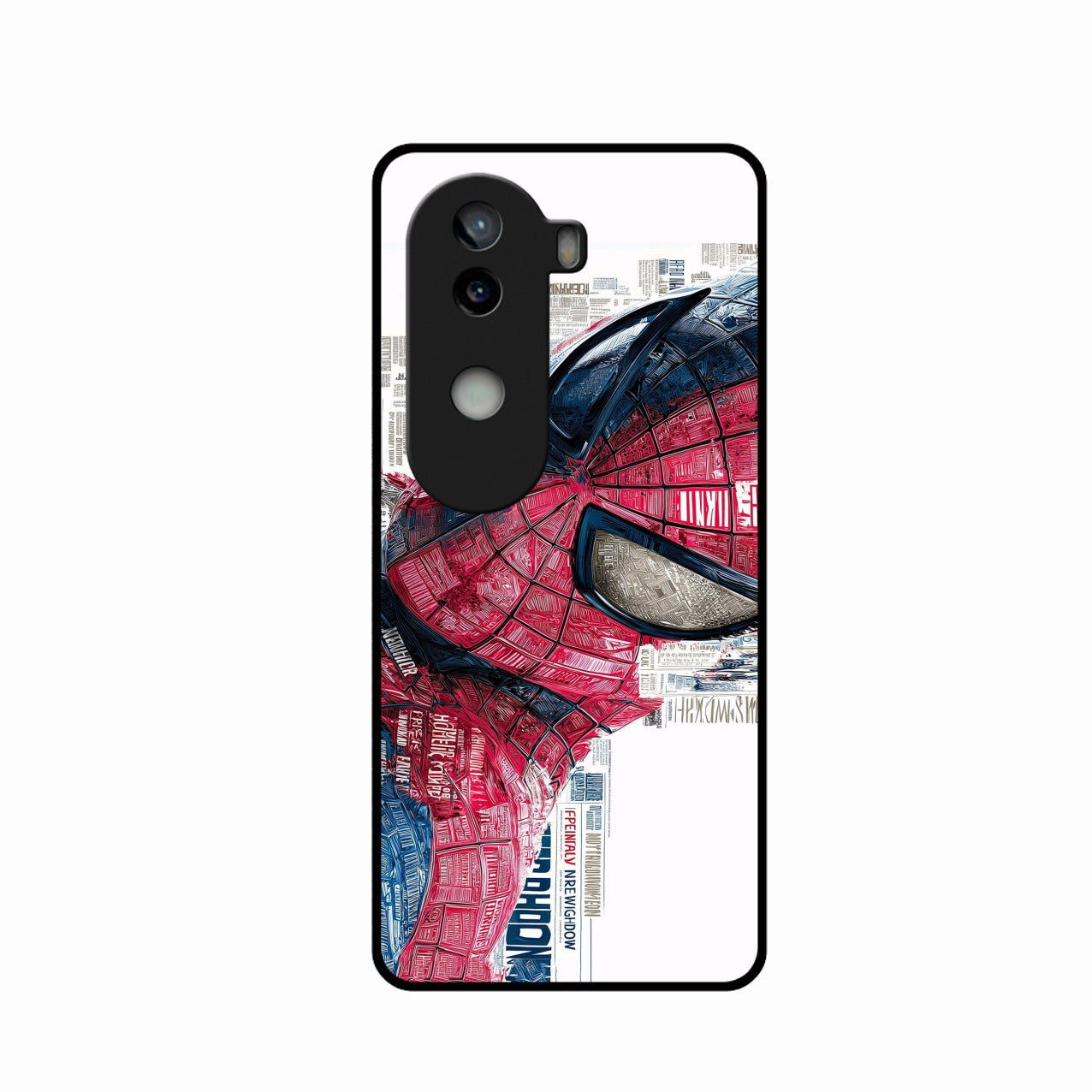 Red Blue Web Hero Glass Phone Cover for iQOO Z9S 5G