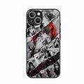 Itachi Uchiha Manga Collage Glass Phone Case for iPhone 14 Plus