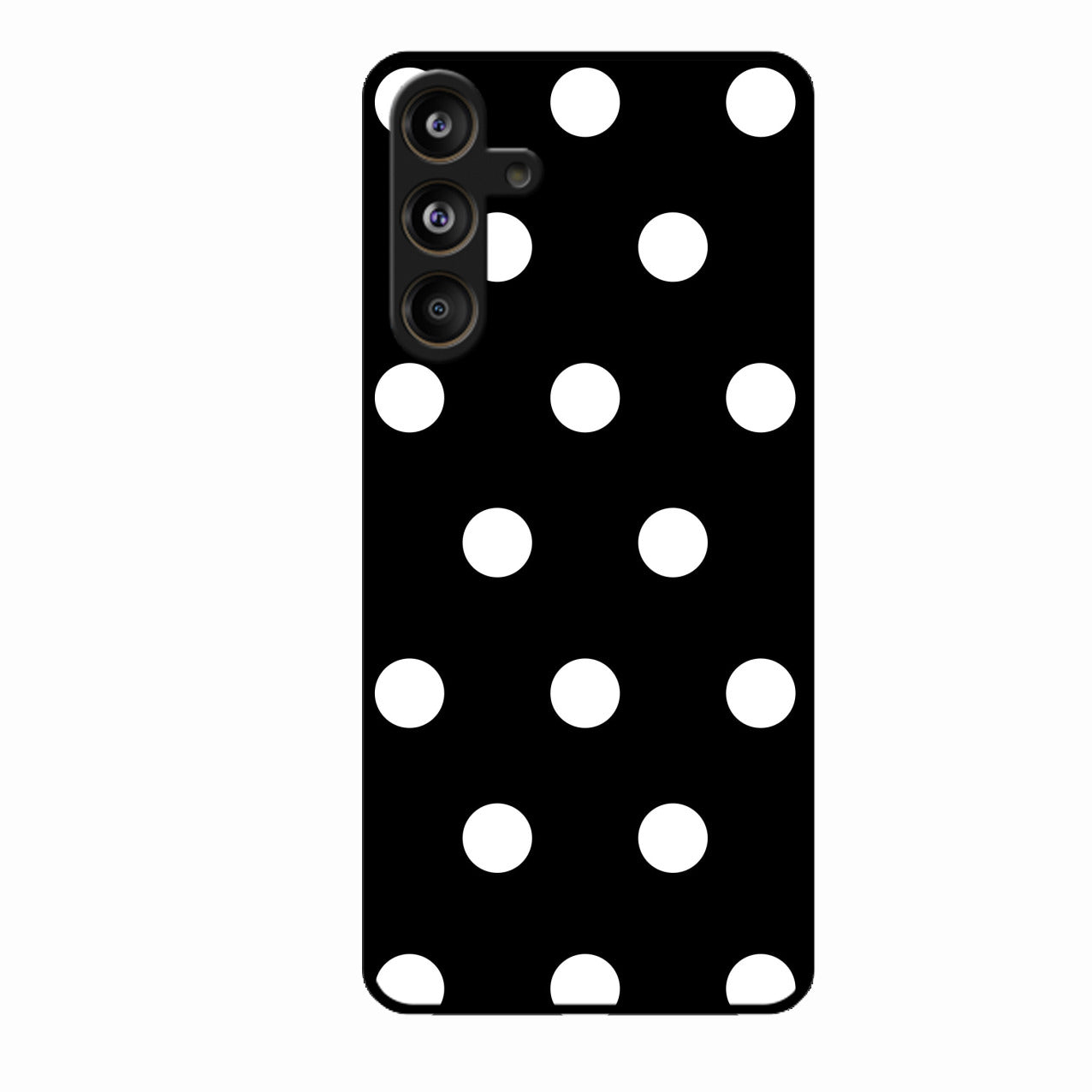 Classic Polka Dot Glass Phone Case for Samsung Galaxy F55 5G