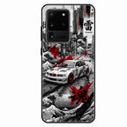 Japanese Wave Drift Racing Premium Glass Phone Case for Samsung Galaxy S20 Ultra