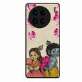 Krishna Eternal Lotus Glass Case for Vivo X90 Pro 5G