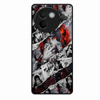 Itachi Uchiha Manga Collage Glass Phone Case for Vivo V30E 5G