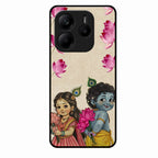 Krishna Eternal Lotus Glass Case for Redmi Note 14 5G