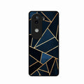 Midnight Gold Geometric Premium Glass Phone Case for iQOO Z9S 5G