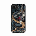 Midnight Dragon Glass Phone Case for iPhone 16e