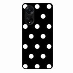 Classic Polka Dot Glass Phone Case for Oppo F23 5G