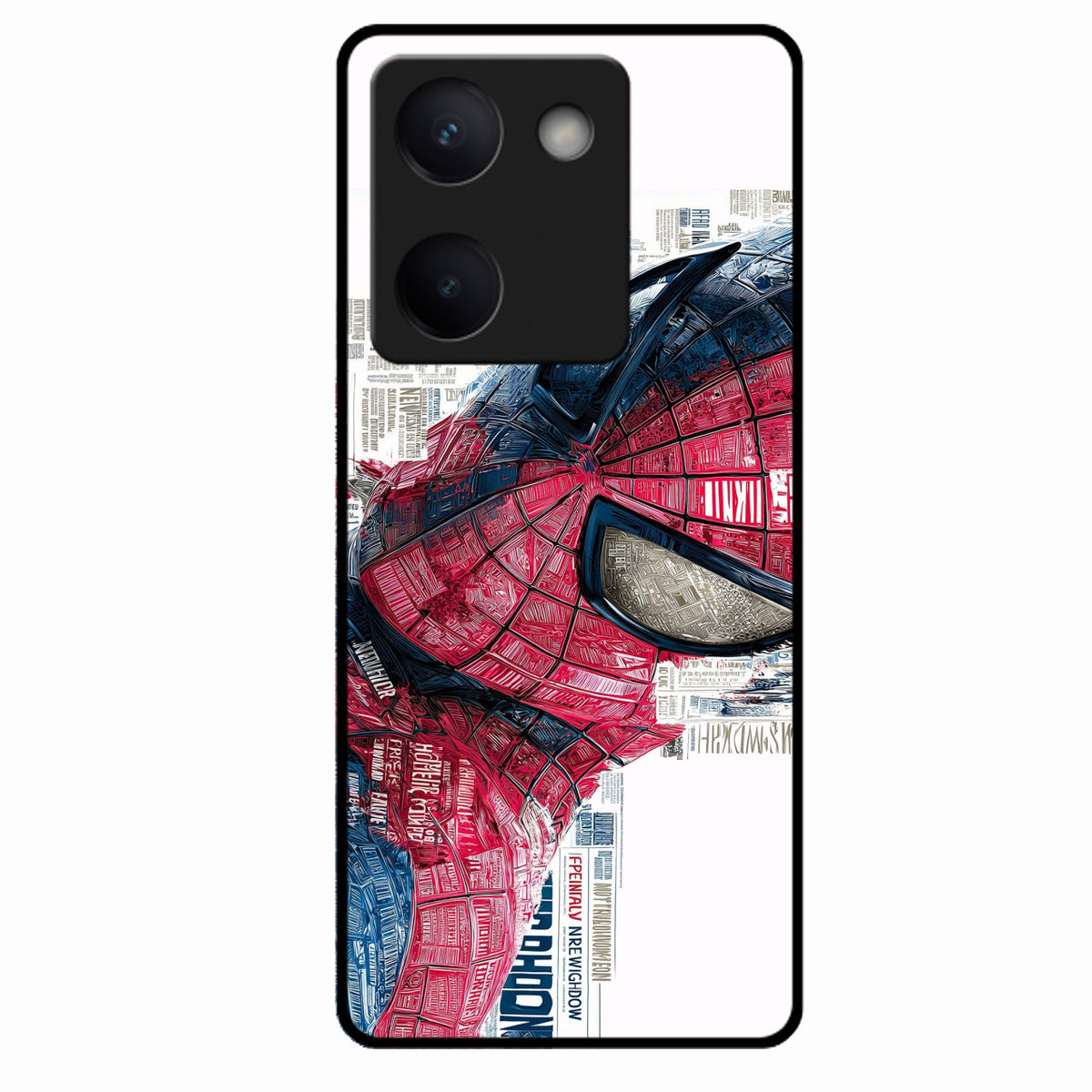 Red Blue Web Hero Glass Phone Cover for Vivo Y300 Plus 5G