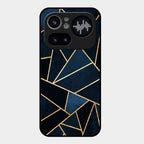 Midnight Gold Geometric Premium Glass Phone Case for Nothing Phone 4A Pro 5G