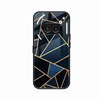 Midnight Gold Geometric Premium Glass Phone Case for Nothing Phone 2a Plus