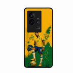 Golden Striker Glass Phone Case for iQOO 11 5G