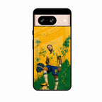 Golden Striker Glass Phone Case for Google Pixel 8A 5G