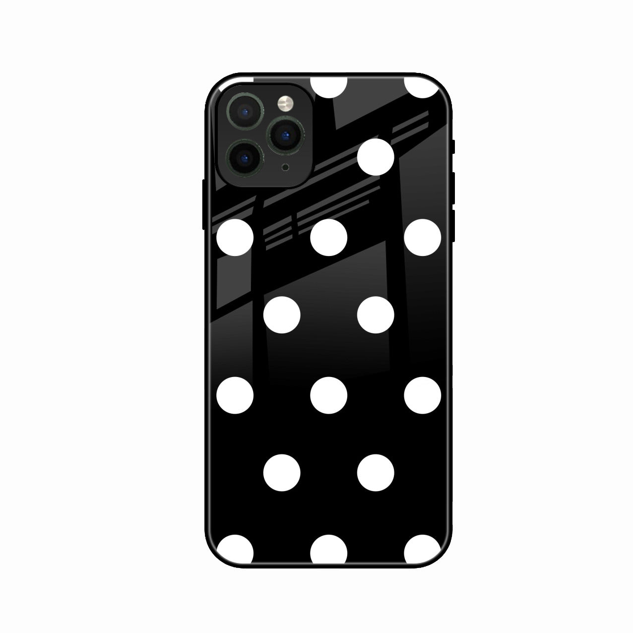 Classic Polka Dot Glass Phone Case for iPhone 11 Pro Max