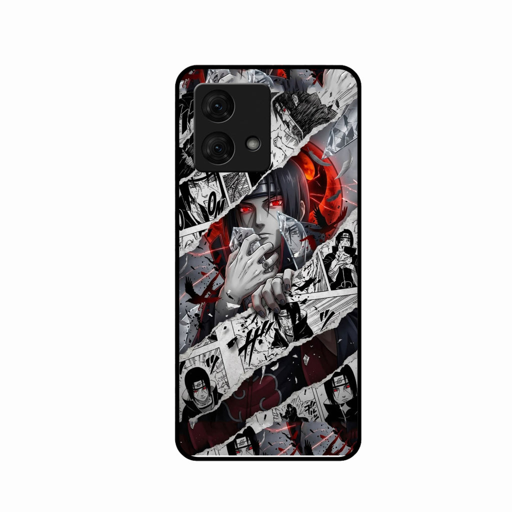 Itachi Uchiha Manga Collage Glass Phone Case for Motorola G84 5G