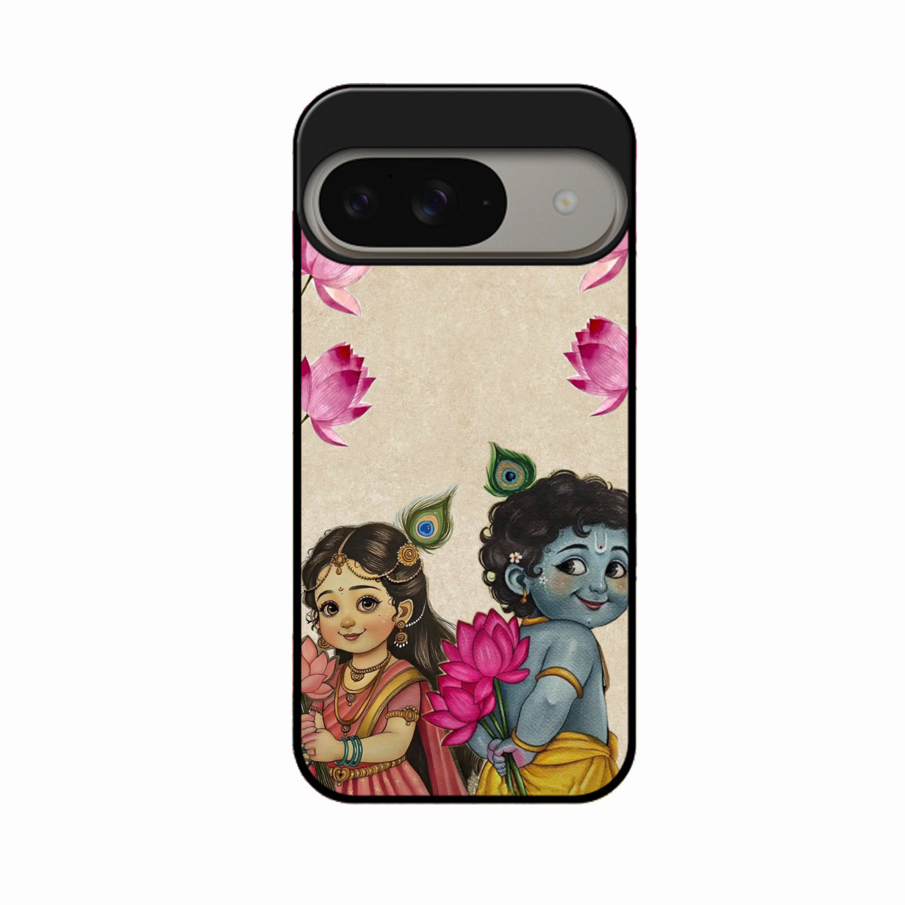 Krishna Eternal Lotus Glass Case for Google Pixel 9 5G