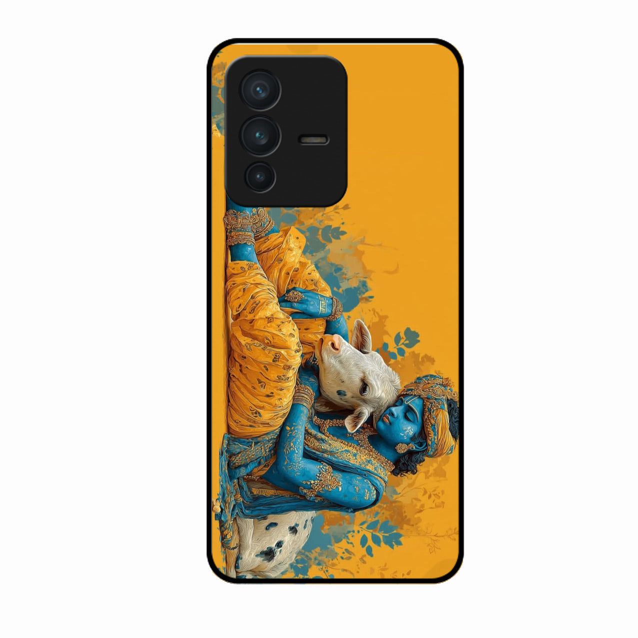 Divine Krishna Gopal Premium Glass Phone Case for Vivo V23 Pro 5G