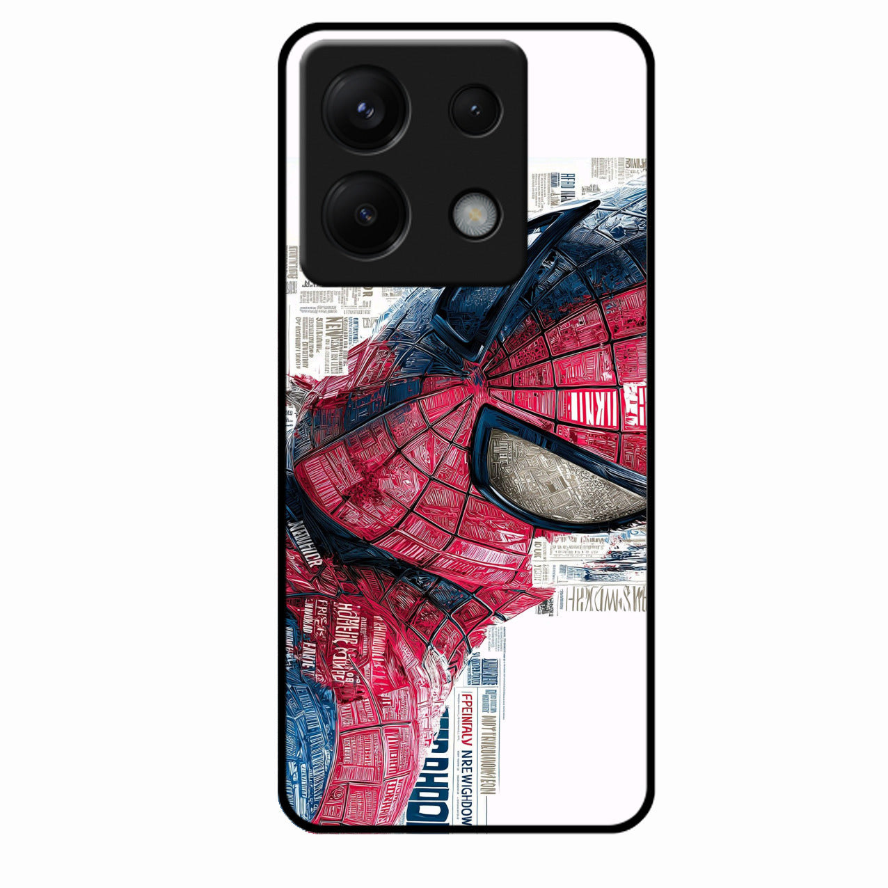 Red Blue Web Hero Glass Phone Cover for Redmi Note 13 Pro 5G