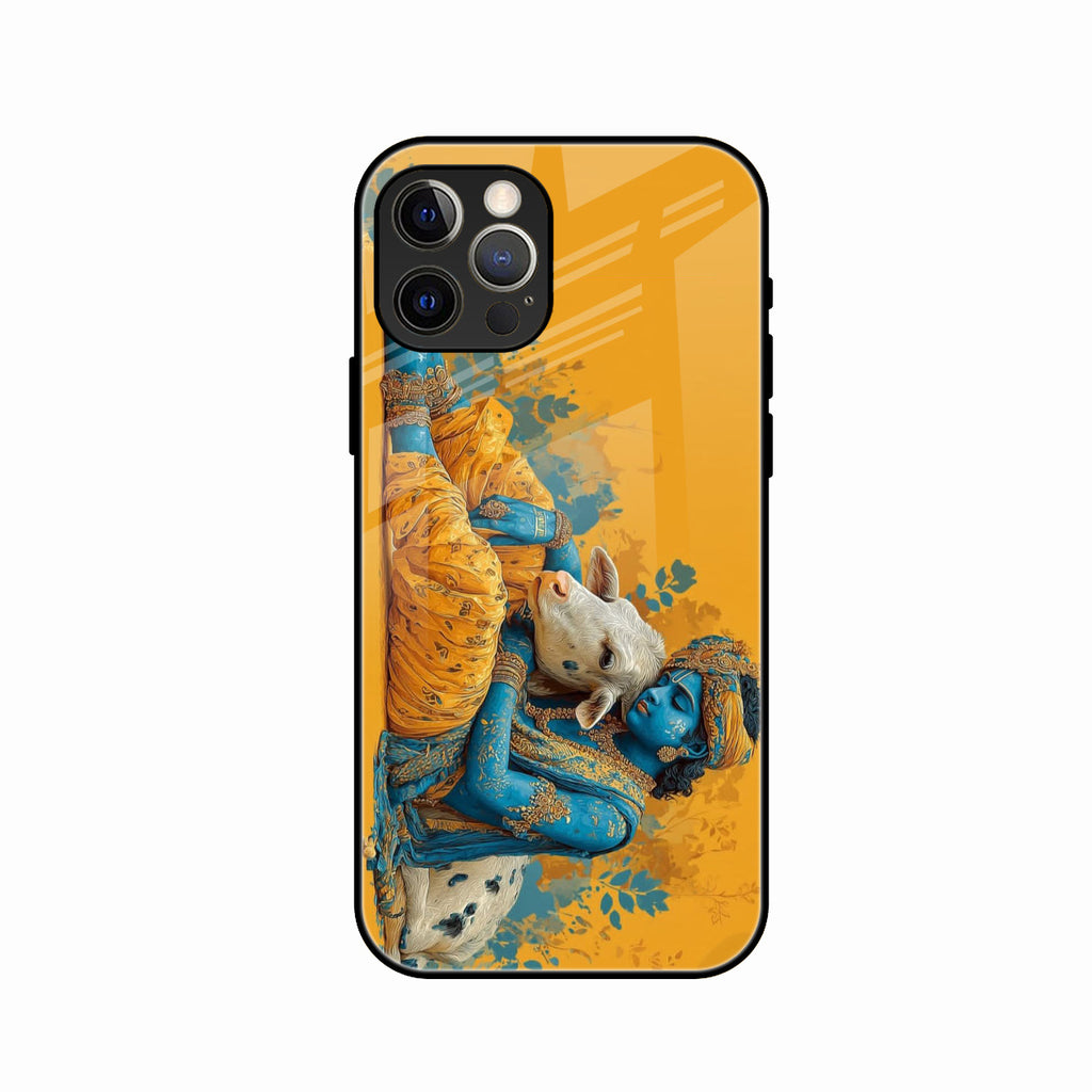 Divine Krishna Gopal Premium Glass Phone Case for iPhone 13 Pro