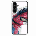Red Blue Web Hero Glass Phone Cover for Samsung Galaxy S25 FE 5G