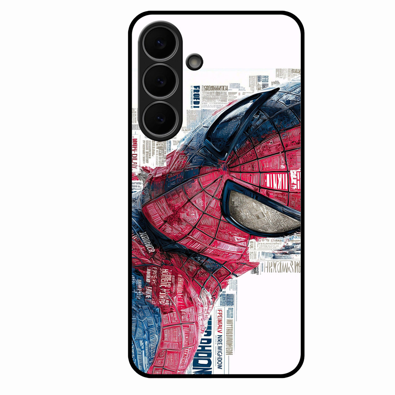 Red Blue Web Hero Glass Phone Cover for Samsung Galaxy S25 FE 5G